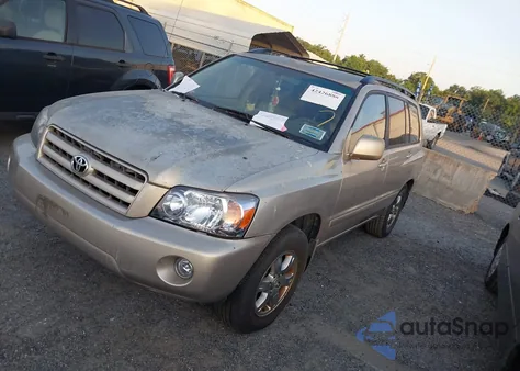 2005 Toyota Highlander V6 from USA, damaged, VIN JTEDP21A950086928